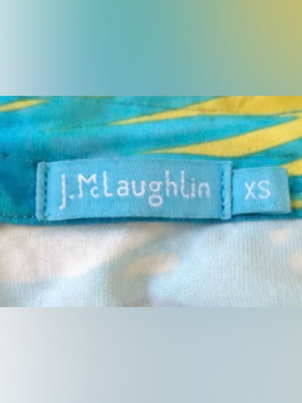 J. McLaughlin Yellow & Turquoise Tropical Floral Dress – Size XS - Picture 3 of 5